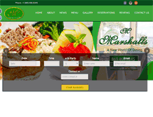 Tablet Screenshot of marshallsdining.com